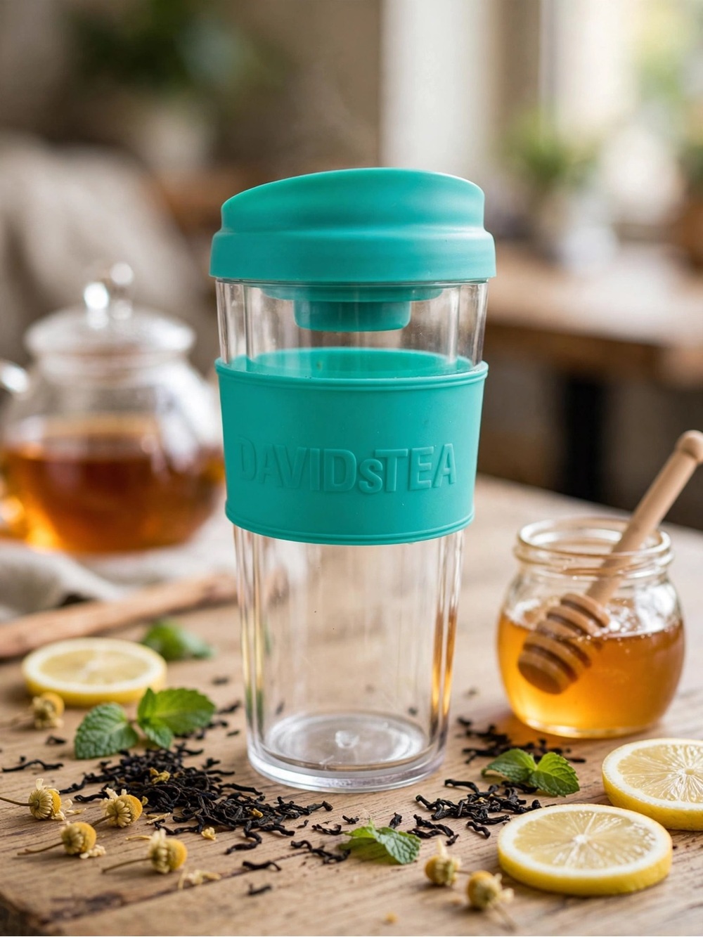 DAVIDsTEA Travel Mug - Teal